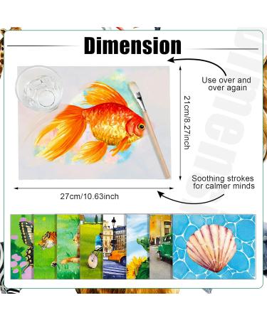 Futreo Dementia Activities for Seniors - 50 Reusable Water Painting Toys with Brush | Alzheimers Patients Water Games - Buy Online on GoSupps.com