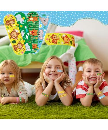 Patelai 300 Kids Bandages - 10 Styles of Waterproof Cartoon Adhesive Bandages for Children - Cute Flexible Protection for Cuts and Scrapes - Buy Online on GoSupps.com