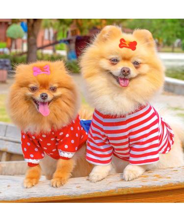 45PCS Dog Hair Clips 1 Inch Small Dogs Hair Bows Cute Hair Clips Small Bone Snap Hair Clips Multicolor Dog Hair Accessories Bone Shaped Snap Pet Hair Barrettes For Dog Cat Grooming Hair Accessories - Buy Online on GoSupps.com