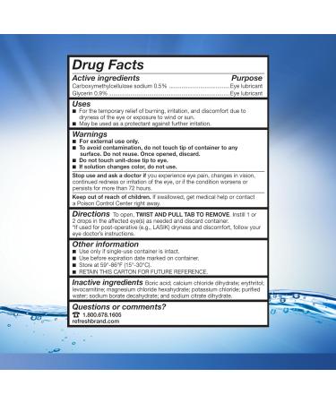 Refresh Optive Preservative-Free Lubricant Eye Drops - 30 ct  0.01 fl oz Single-Use Containers - Buy Online on GoSupps.com