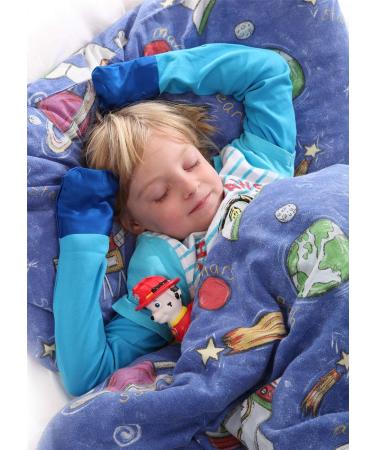 ScratchSleeves Toddler Boys' Stay-On Scratch Mitts Special Edition Blue 12-18 Months Night Sky - Buy Online on GoSupps.com