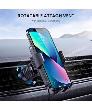 CINDRO Car Vent Phone Mount - Military-Grade Hook Clip Stand for Smartphone - Universal Black - Buy Online on GoSupps.com