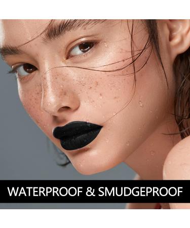MAKI YIKA Black Lipstick - Matte Waterproof Lip Stain for Gothic Makeup | Long Lasting & Cruelty-Free WITCH GIRL - Buy Online on GoSupps.com