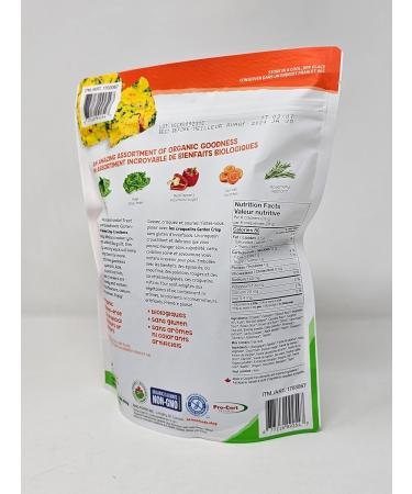 InnoFoods Gluten-Free Garden Crisp Crackers Spinach Kale Red Peppers & Carrots - 80 Calories per 28g Serving - 454g - Buy Online on GoSupps.com