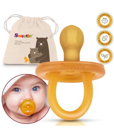 Buy Sweetie Natural Rubber Pacifier - Rounded 6-12 Months | 1 Piece for Comfort & Safety - Buy Online on GoSupps.com