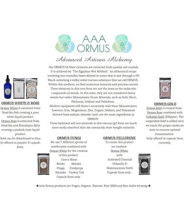 ORMUS Gold Capsules - Monatomic Gold with Colloidal Gold - 40 Vegan Capsules - The Philosophers Stone - AAA Ormus - Buy Online on GoSupps.com