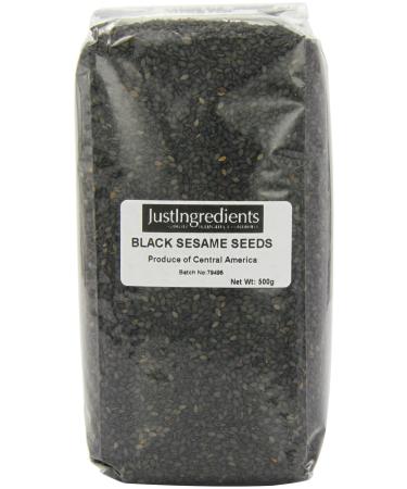 JustIngredients Essential Black Sesame Seeds 500g - Pack of 2