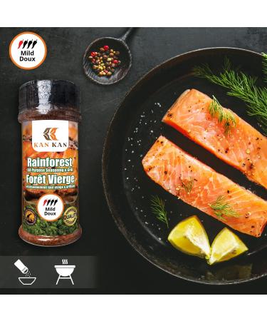 Kan Kan All Purpose Grilling Spices -Organic Rainforest Blend -Perfect for Steak Chicken Beef Seafood Vegetables -Non-GMO Keto Low Sodium Seasoning -BBQ Rub- No MSG -African Suya Spice - 5.3 Oz (Large1) 1 g (Pack of 1) - Buy Online on GoSupps.com