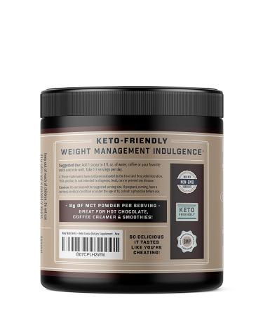 Key Nutrients Keto Cocoa Powder - 20 Servings Hot Chocolate Mix with MCT Oil | Low Carb & Gluten Free Keto Diet Supplement | Peptides Protein Powder Drink Mix - 9.4 Ounce - Buy Online on GoSupps.com