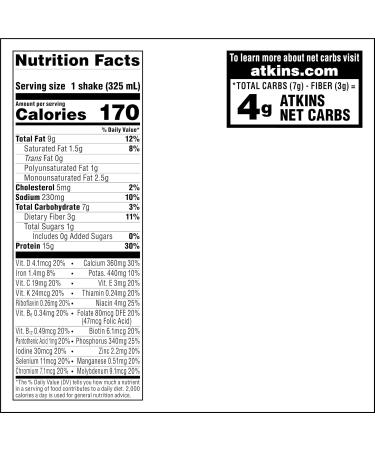 Atkins Iced Coffee Vanilla Latte Protein Shake 15g Protein Low Glycemic 4g Net Carb 1g Sugar Keto Friendly (Pack of 2) - Buy Online on GoSupps.com