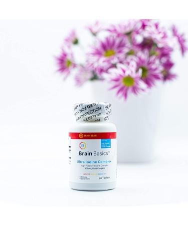 Ultra Iodine Complex Supplement for Thyroid & Brain Health - 12.5mg Iodine & Potassium Iodide - 90 Tablets - Buy Online on GoSupps.com