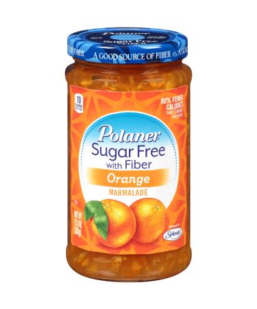Polaner Sugar Free with Fiber, Orange Marmalade, 13.5 Ounce