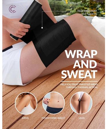 CURVEEZ Contouring Osmotic Plastic Body Wrap - Sweat Enhancer Stomach Wrap - Buy Online on GoSupps.com