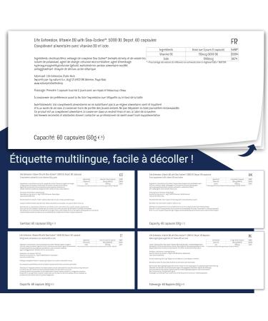 Life Extension Vitamin D3 125mcg (5000 IU) Deposit One Capsule Every 5 Days with Sea Iodine 60 Capsules Gluten Free Soy-Free Non-GMO - Buy Online on GoSupps.com
