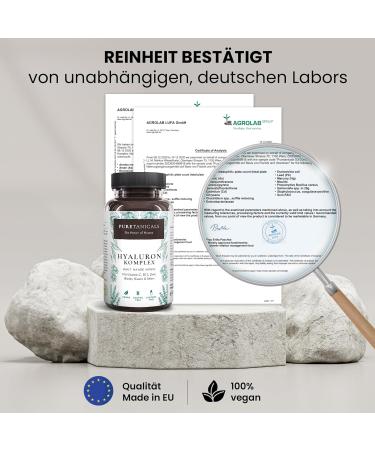 Hyaluronic Acid Capsules for Skin Hair & Nails | High-Dose 350mg | Vegan German Quality | Vitamin C B12 Biotin & More - Buy Online on GoSupps.com