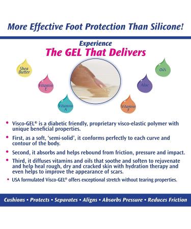 PediFix Visco-Gel Toe Spacers - Medium Size for Crooked, Overlapping, and Hammer Toes, Bunions - Buy Online on GoSupps.com