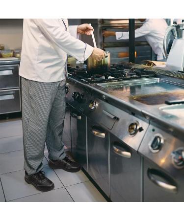 NORTIV 8 Men's Food Service Work Shoes 9.5 Black - Oil & Slip Resistant for Restaurant Kitchen - Buy Online on GoSupps.com