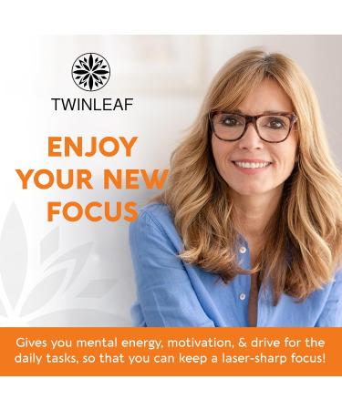 TWINLEAF Dopamine Brain Support Supplement 1000 mg Blend - Made in USA - with DMAE Vitamin B12 and L-Tyrosine - Enhance Mental Well-Being - 60 Capsules - Buy Online on GoSupps.com