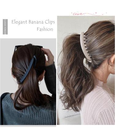 6 Pieces Large Banana Hair Clips for Women Ponytail Holder Banana Clips for Fine Thick Hair 6 Multi Colors B - Buy Online on GoSupps.com