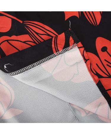 Ganfancp Women's Sexy Slim Tie Dye 2 Piece Outfit Set - Red Summer Shirt with Shorts - X-Large - Buy Online on GoSupps.com