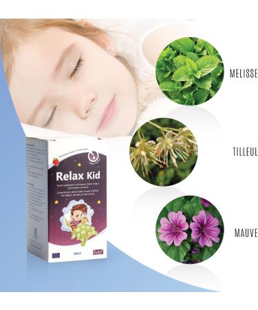 Relax Kid 100% Natural Soothes the Agitation and Promotes Repairing Sleep for Children For Peaceful Nights Quick Action Strawberry Flavor 30 ml Bottle Drops - Buy Online on GoSupps.com
