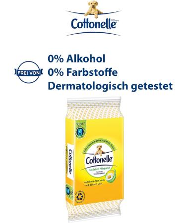 Cottonelle Moist Toilet Paper - Nourishing Chamomile & Aloe Vera Biodegradable On-the-Go 20x12 Towels Pack - Buy Online on GoSupps.com