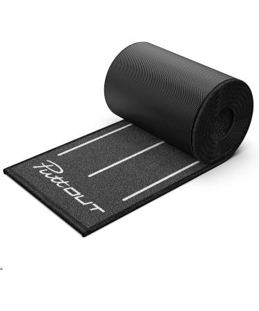 PuttOut Slim Golf Putting Mat - Green | 94.5 x 9.8 - Gray - Buy Online on GoSupps.com