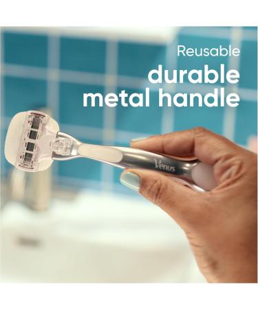  Gillette Venus Gillette Venus Pro ComfortGlide Sensitive Women's Razor with a touch of aloe vera 3 replacement blades metal handle - Buy Online on GoSupps.com