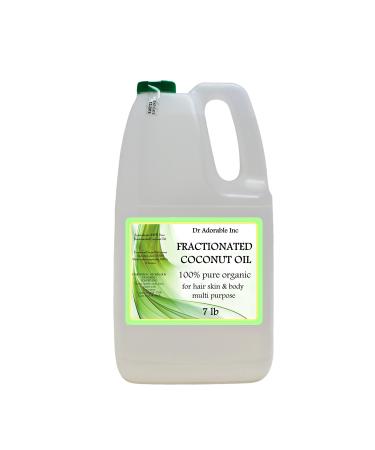 Organic Pure Fractionated Coconut Oil 7 Lb/One Gallon