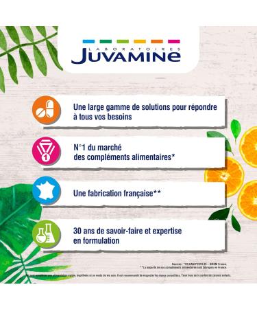 JUVAMINE - Vegetable Charcoal 1000 Mg - Digestion - Bloating - Flatulence - Gas - Helps reduce excess flatulence after a meal - 1 month program - 120 Capsules - Made in France - Buy Online on GoSupps.com