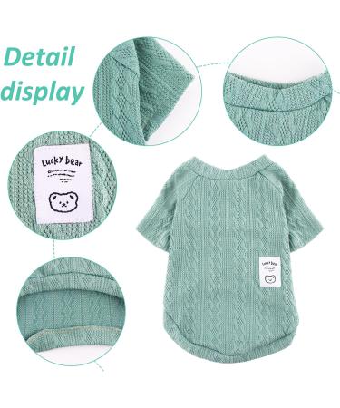 Warm Dog Sweater for Small & Medium Dogs | Actoys Cozy Pet Pullover | Winter Cat Sweater - Green L - Buy Online on GoSupps.com