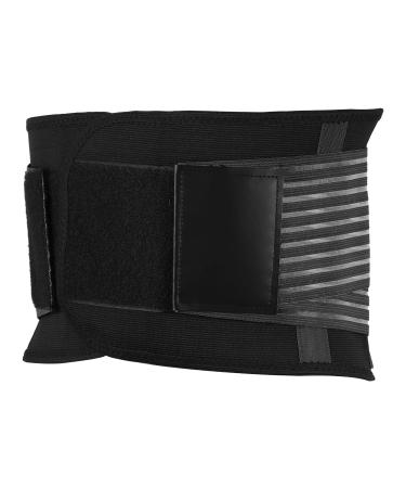 VOCOSTE Back Brace Lumbar Support Belt Breathable Mesh Design Support Straps Lower Back Brace Nylon Glue Silk Polyester Fiber Black Size XL Black XL