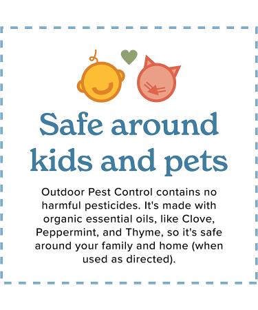 Vine Homecare 32oz Outdoor Pest Control Spray - Repels Lice, Flies, Beetles, Spiders, Mosquitoes, Ants & More - Natural Non-Toxic Formula - Quick & Easy Pest Control - Safe for Kids & Pets - Buy Online on GoSupps.com