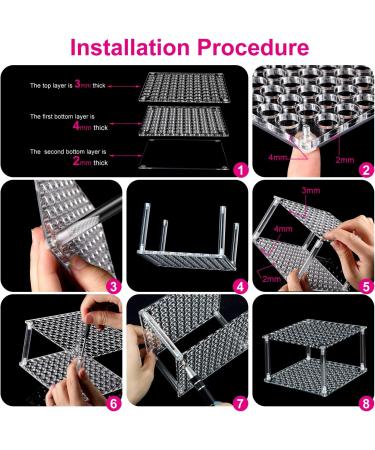 96 Hole Pencil Brush Holder Acrylic Pen Holder Desk Stand Organizer for Pencils Paint Brushes Markers Display and Home Storage (1 Pieces) - Buy Online on GoSupps.com