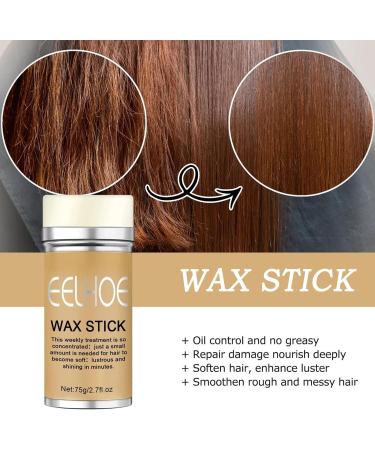 Wax Stick for Hair Wigs | Solid Hair Wax Stick Safe and Healthy Styling Supplies for Short Hair Medium Length Hair Long Hair Any Type of Hair Hondony - Buy Online on GoSupps.com