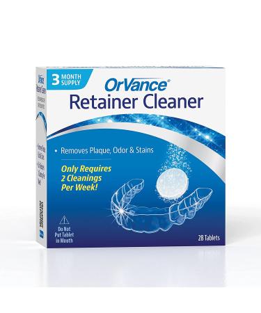 OrVance Retainer Cleaner Tablets (3 Month Supply) - Removes Odors, Stains, and Plaque | For Invisalign, Night Guards, and Dental Appliances - Buy Online on GoSupps.com