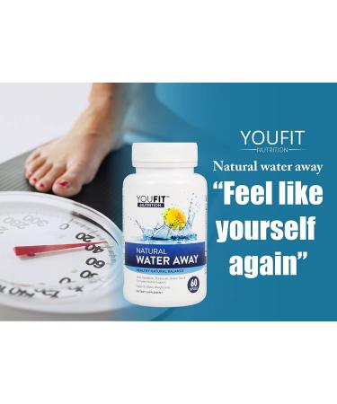 Water Away Pills - Natural Diuretic Herbal Supplement for Water Retention Support - 60 Caps - Buy Online on GoSupps.com