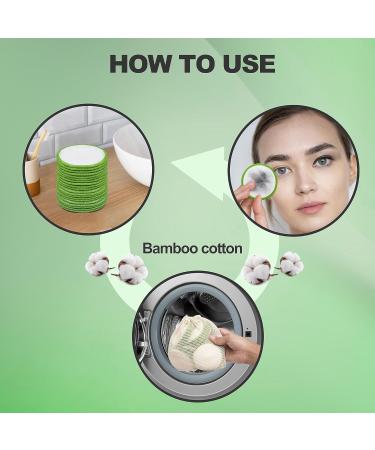 EcoCharm 20 Pack Make up Remover Bamboo Cotton Pads Say Goodbye to Disposable Waste Perfect for Skincare Routine Face Cleaning Eye Washing Remove Nail Polish Diaper Changes Jewelry Cleaning - Buy Online on GoSupps.com