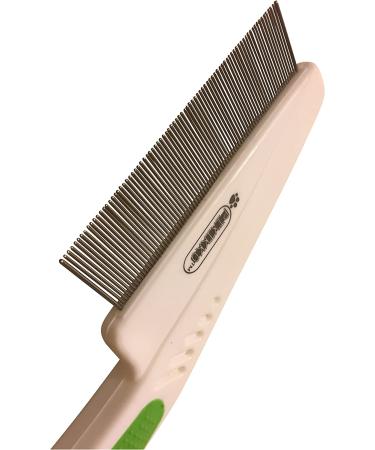 Pixikko Pet Fine Pin Comb - 18mm Metal Pins | Removes Flaky Skin and Loose Hair - Buy Online on GoSupps.com