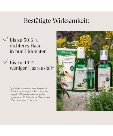 RAUSCH Apr s-shampoing la caf ine au ginseng 150 ml Soin stimulant et fortifiant pour les racines affaiblies des cheveux Fabriqu en Suisse avec des extraits de ginseng de guarana et de caf ine - Buy Online on GoSupps.com