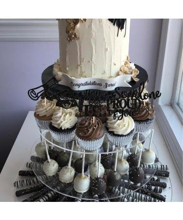 Pack of 24 Graduation Cake Decorations Graduation Cupcake Toppers Graduation Cake Decorations Cake Toppers for Graduation Parties Graduation Proms Black - Buy Online on GoSupps.com