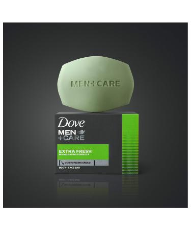 Dove Men+Care 3-in-1 Bar - Extra Fresh Body Face & Shaving Cleanser | 4 Bars 3.75 oz | Hydrating & Moisturizing Soap - Buy Online on GoSupps.com