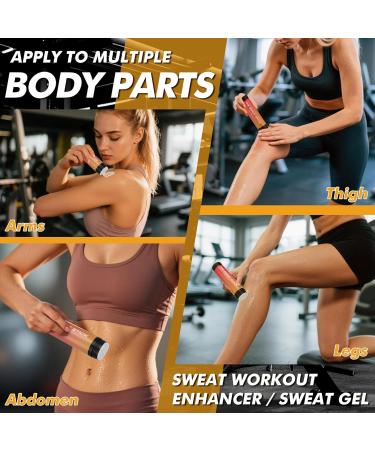 Demissle Sweat Gel Stick Workout Enhancer Roll On Stick Fragrance Sweat Cream for Arm Leg Waist and Abdomen Fast Absorbing Formula Exercise Fitness Booster for Men and Women - Buy Online on GoSupps.com