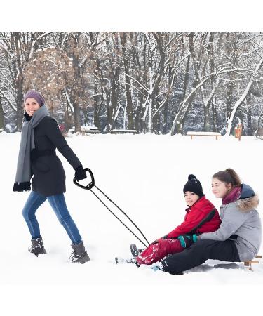 Shop 4M Sled Cable with Carabiner | Durable Sled Rope with Handle for Tobogganing | 8mm Winter Sledline in Blue - Buy Online on GoSupps.com