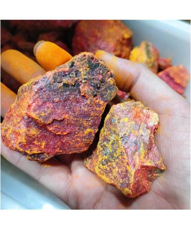 Real Natural Yellow Arsenic Raw Rough Minerals Stone Bulk Specimen Monocrystal Red Orpiment Geological (Size : 500g) - Buy Online on GoSupps.com