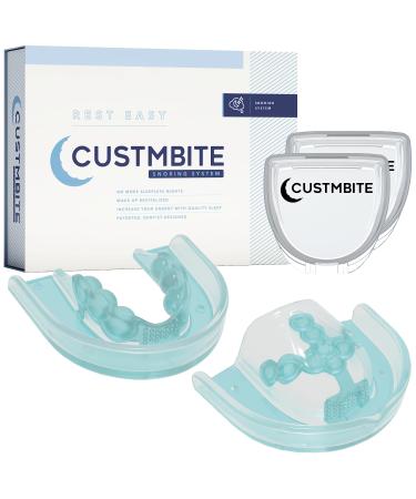 CustMbite Snoring System: Reduce Snoring with Snore Reducing Devices - Snoring Solution for Men and Women Helps Prevent Snoring