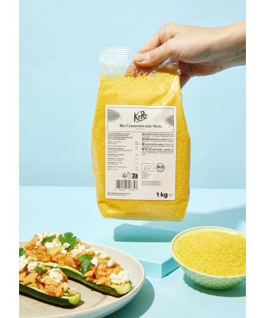 Buy KoRo Gluten-Free Organic Corn Couscous 1kg | 100% Corn Vegan Perfect for Sweet & Savory Dishes - International Shipping - Buy Online on GoSupps.com