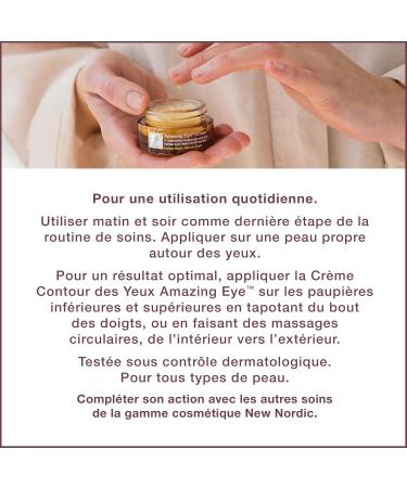 New Nordic Amazing Eye Cream 15ml - Moisturising and Firming Effects - Eye Cream Anti Aging for the Under Eye - Suitable for All Skin Stypes - Anti Ageing Cream For Women and Men - Buy Online on GoSupps.com