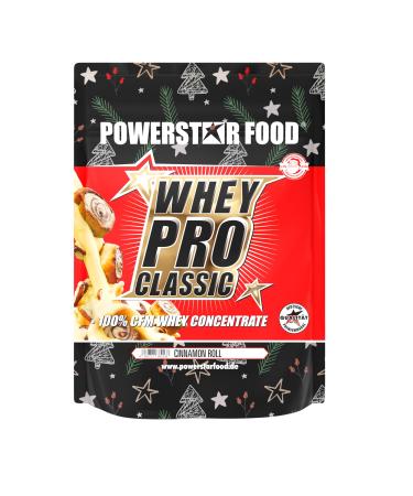 POWERSTAR FOOD Powerstar Whey Pro Classic | Winter Edition | Whey Protein Powder 1000g | Protein Powder | Made in Germany | 100% CFM Whey Concentrate | Protein Powder with