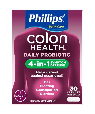 Phillips' Colon Health Capsules 30 Capsules (Pack of 2) 30 Count (Pack of 2)